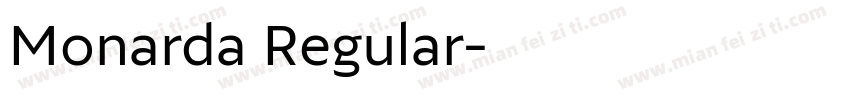 Monarda Regular字体转换
